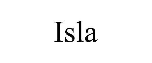 Trademark Logo ISLA