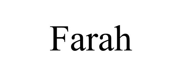 Trademark Logo FARAH