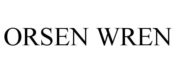 Trademark Logo ORSEN WREN