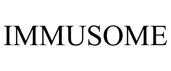 Trademark Logo IMMUSOME