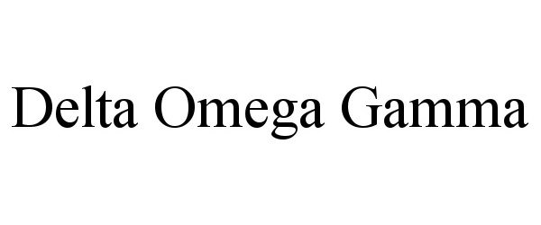 Trademark Logo DELTA OMEGA GAMMA