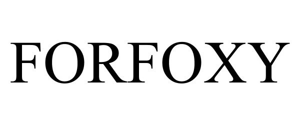 Trademark Logo FORFOXY