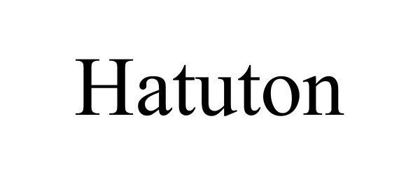 Trademark Logo HATUTON