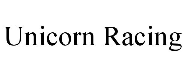 Trademark Logo UNICORN RACING