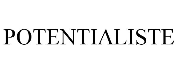 Trademark Logo POTENTIALISTE