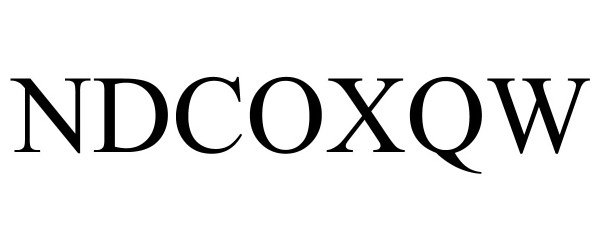 Trademark Logo NDCOXQW