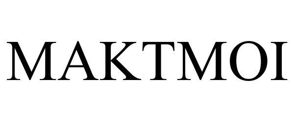 Trademark Logo MAKTMOI