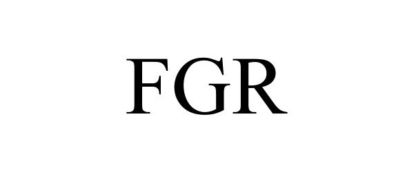 Trademark Logo FGR