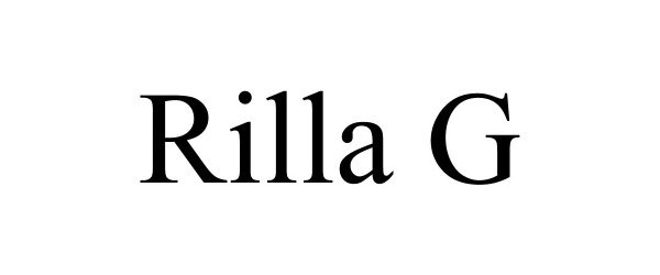 Trademark Logo RILLA G