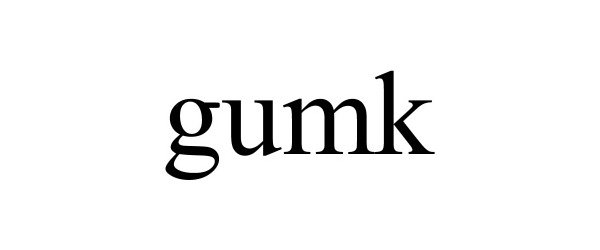 Trademark Logo GUMK