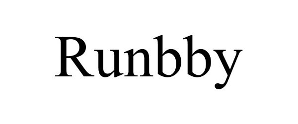Trademark Logo RUNBBY