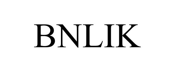 Trademark Logo BNLIK