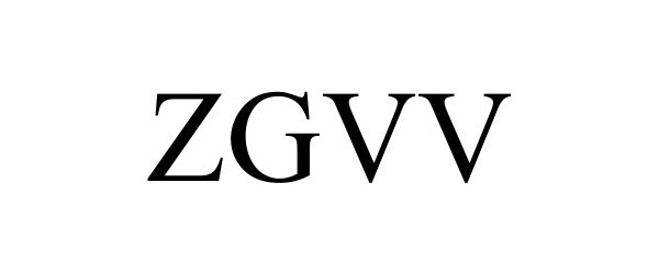 Trademark Logo ZGVV