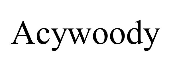 Trademark Logo ACYWOODY