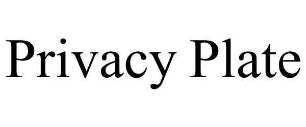  PRIVACY PLATE