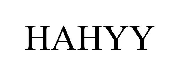 Trademark Logo HAHYY