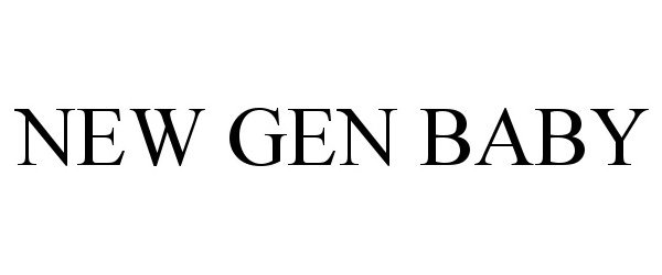 Trademark Logo NEW GEN BABY