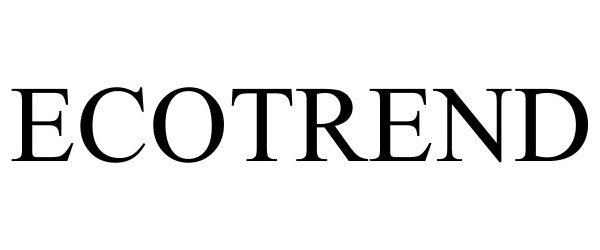 Trademark Logo ECOTREND