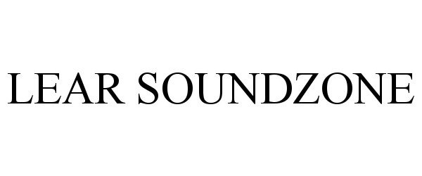 Trademark Logo LEAR SOUNDZONE