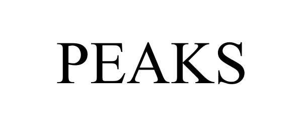 Trademark Logo PEAKS