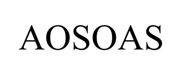 Trademark Logo AOSOAS