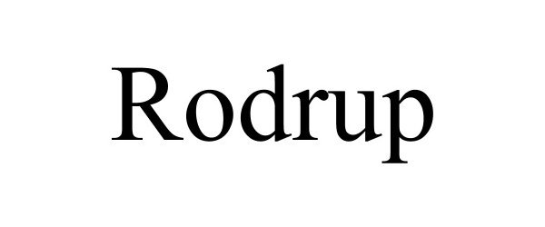 Trademark Logo RODRUP