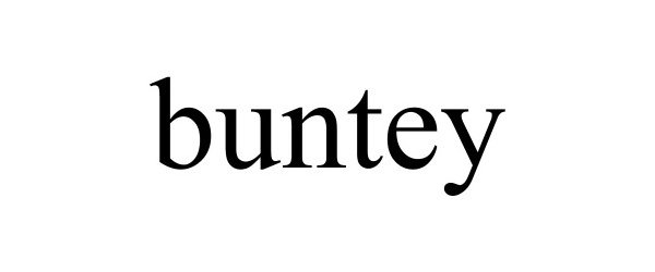 Trademark Logo BUNTEY