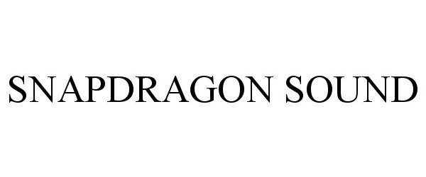 Trademark Logo SNAPDRAGON SOUND