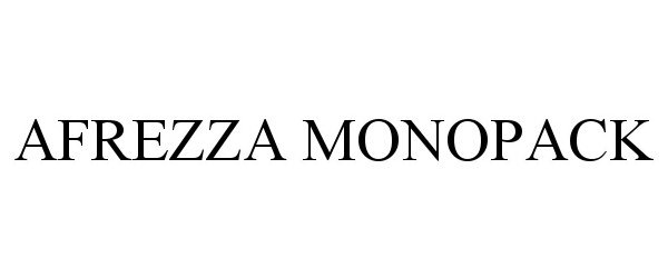 Trademark Logo AFREZZA MONOPACK