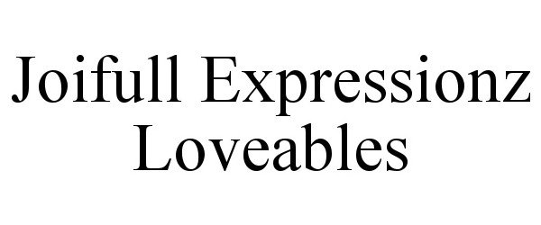  JOIFULL EXPRESSIONZ LOVEABLES