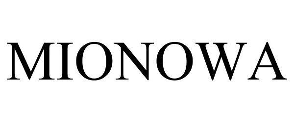 Trademark Logo MIONOWA