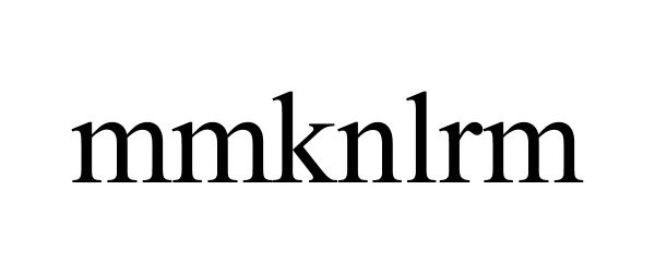 Trademark Logo MMKNLRM