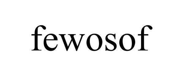 Trademark Logo FEWOSOF