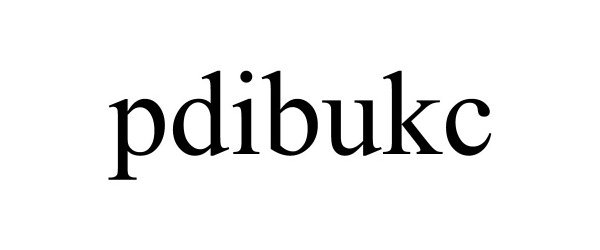 Trademark Logo PDIBUKC
