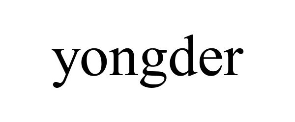 Trademark Logo YONGDER