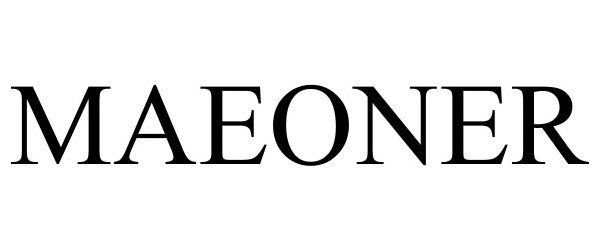 Trademark Logo MAEONER