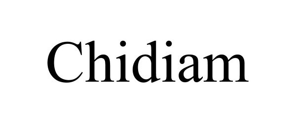 Trademark Logo CHIDIAM