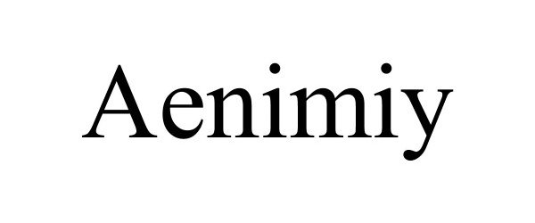 Trademark Logo AENIMIY