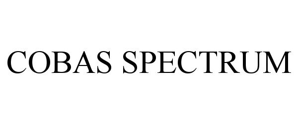 Trademark Logo COBAS SPECTRUM