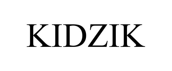 Trademark Logo KIDZIK