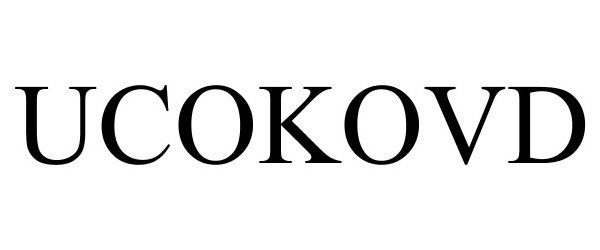 Trademark Logo UCOKOVD