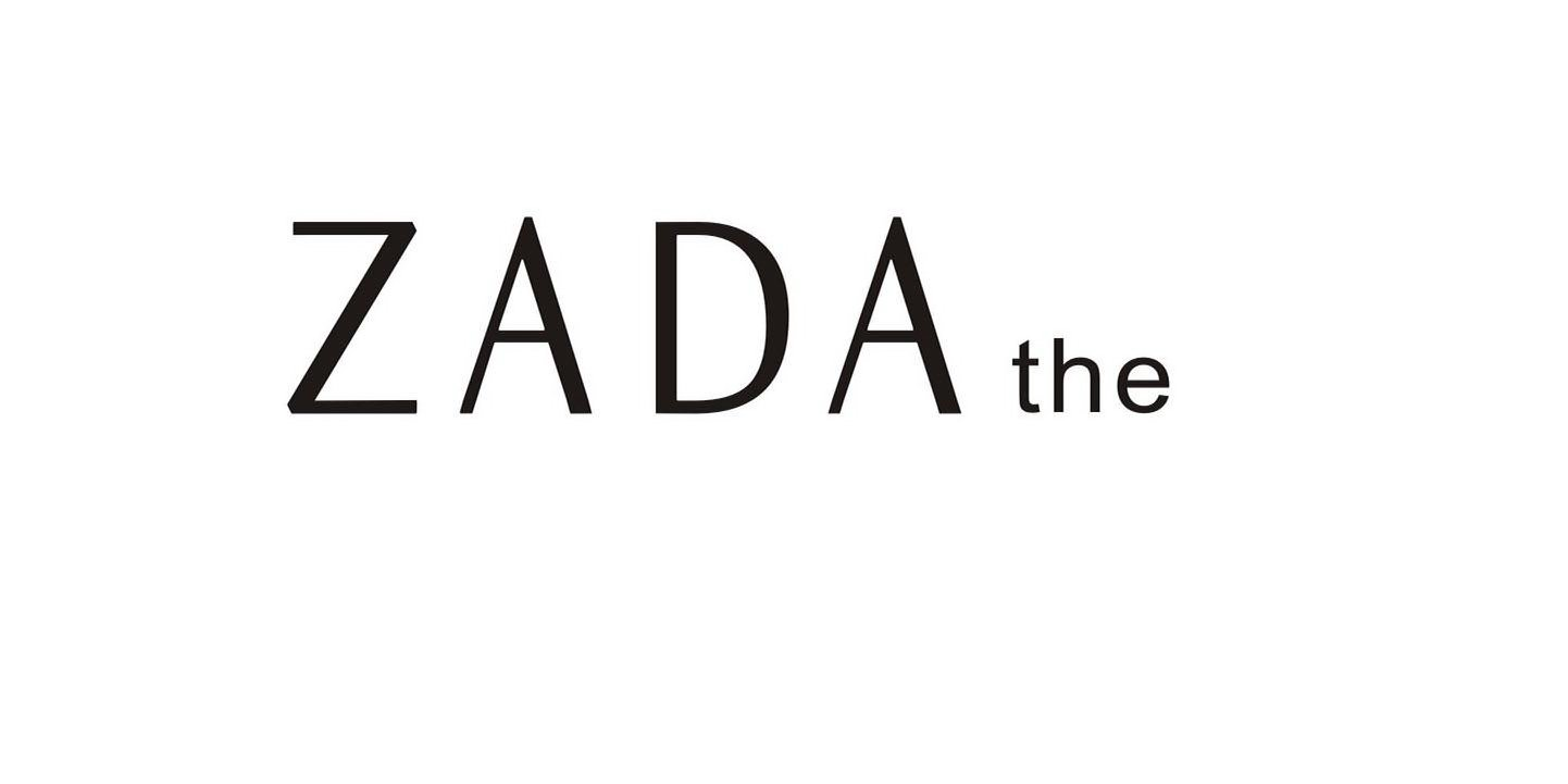 Trademark Logo ZADA THE