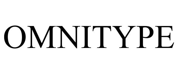 Trademark Logo OMNITYPE