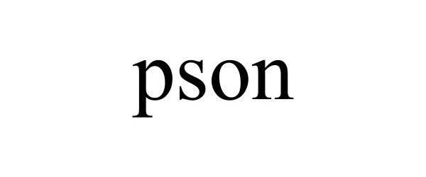 Trademark Logo PSON