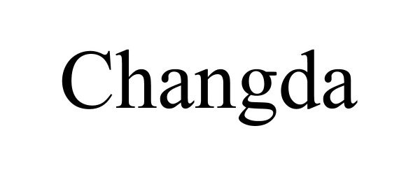 Trademark Logo CHANGDA