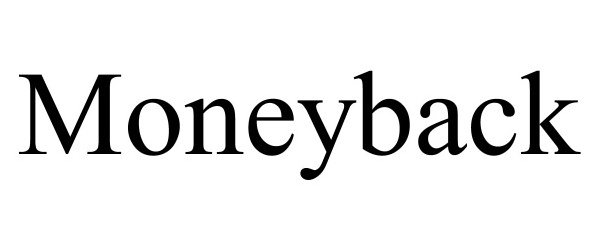 Trademark Logo MONEYBACK