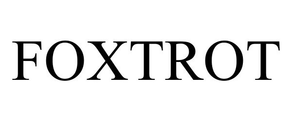Trademark Logo FOXTROT