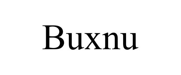 Trademark Logo BUXNU