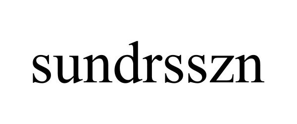 Trademark Logo SUNDRSSZN