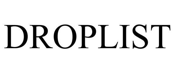 Trademark Logo DROPLIST